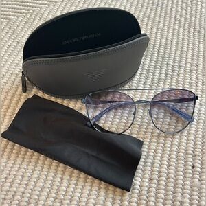 Festival ready! Tinted blue Armani Sunglasses
